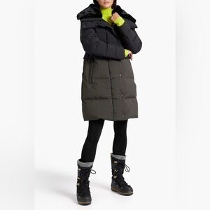 NWT Fusalp Marilou Faux Fur Trim Quilted Shell Jacket Coat Puffer Duck Down 42